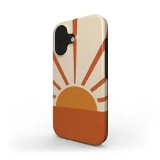 Atomic Sunburst Mid-Century Modern iPhone 13 Mini Case
