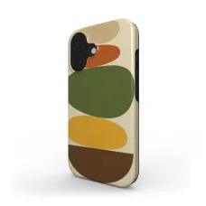 Stacked Abstract Forms Inspired Mid-Century Modern Google Pixel 6 Case