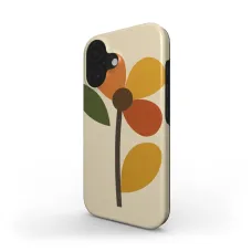 Modern Floral Abstraction Inspired Mid-Century Modern iPhone XS Max Case