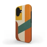 Bold Color Block Inspired Mid-Century Modern iPhone 13 Pro Case
