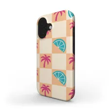 Tropical Checkerboard iPhone 13 Mini Case